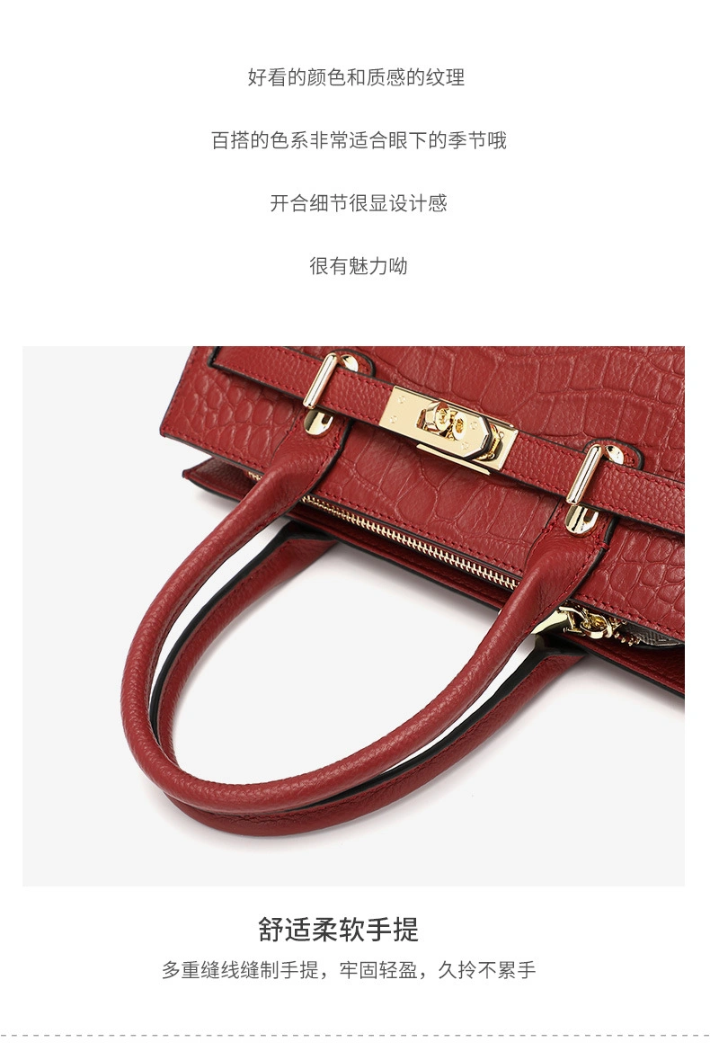 Women′s Bag 2023new Summer Fashion Large Capacity Leather Mother Handbag for Middle-Aged Women