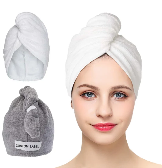 Mikrofaser-Haartrocknungstuch, super wasserabsorbierendes Haarwickel-Turban-Handtuch aus Mikrofaser, Friseursalon-Handtuch, Mikrofaser-Bambus-Haarhandtuch