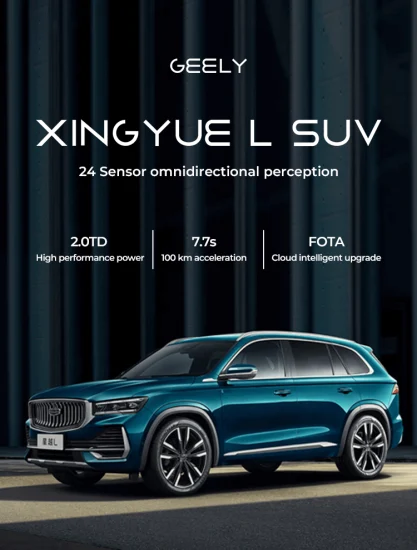 2023 Heißer Verkauf Geely Monjaro Xingyue L New Energy Vehicles 4WD Hybrid Neues SUV-Auto Chinesisches Elektro-Gelly Xingyu EV-Auto Fahrzeug Erwachsener